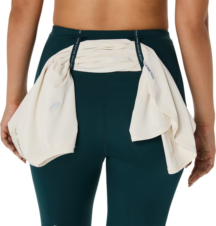 Asics Women's Road High Waist Capri Tight Saxon Green Asics
