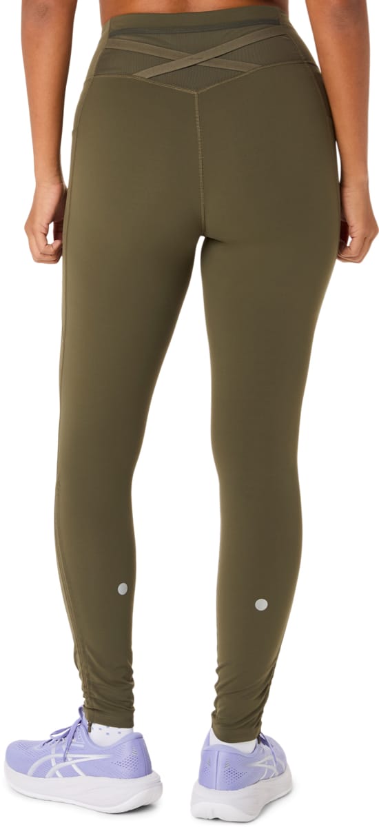 Asics Wms Nagino Run Adjustable Tight Dark Olive Asics