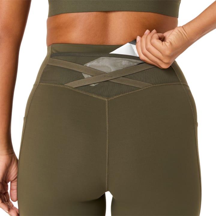 Asics Wms Nagino Run Adjustable Tight Dark Olive Asics