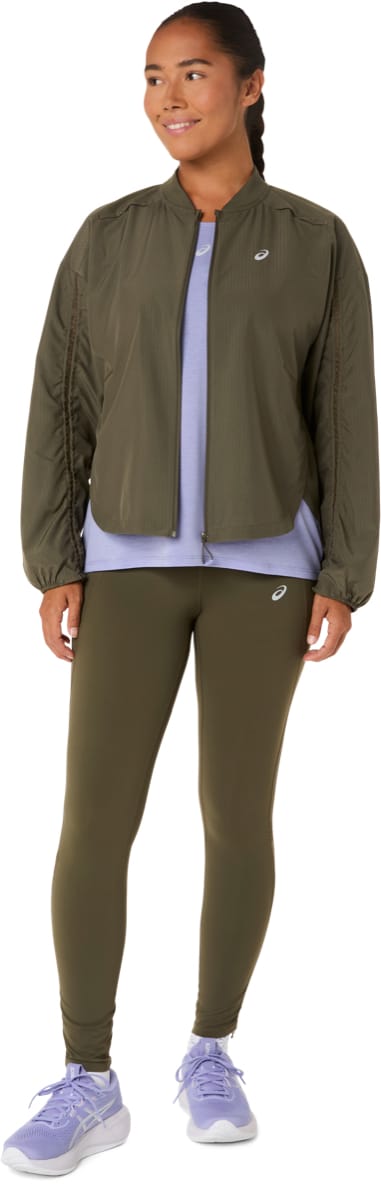 Asics Wms Nagino Run Adjustable Tight Dark Olive Asics