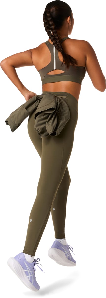 Asics Wms Nagino Run Adjustable Tight Dark Olive Asics