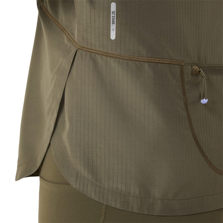 Women's Nagino Run Adjustable Jacket Dark Olive Asics