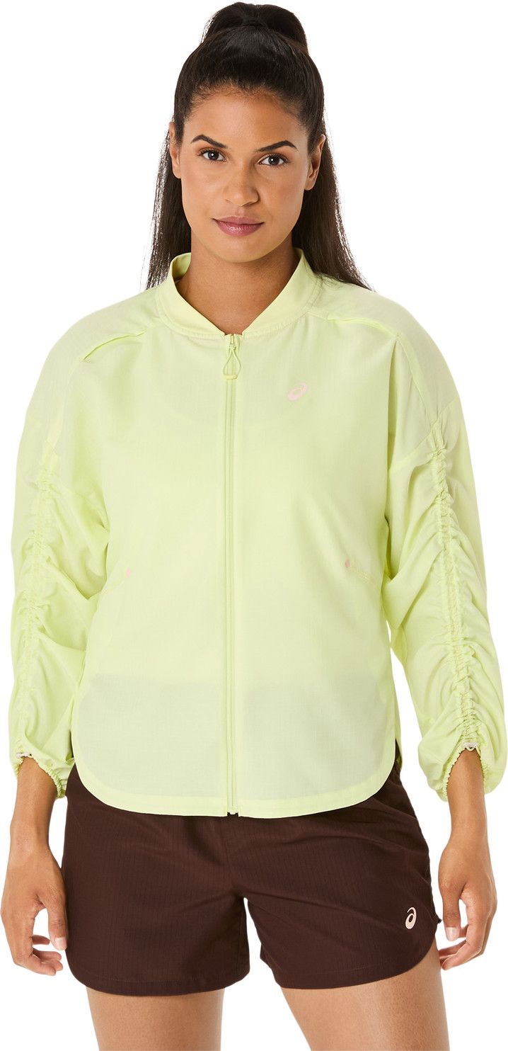 Asics Women's Nagino Run Adjustable Jacket Huddle Yellow