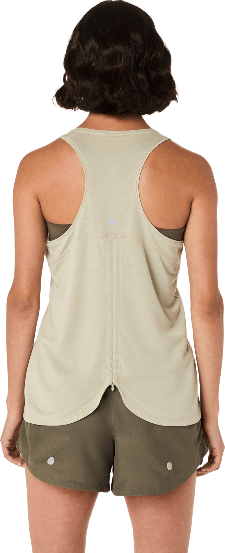Asics Women's Nagino Run Adjustable Tank Khaki Asics