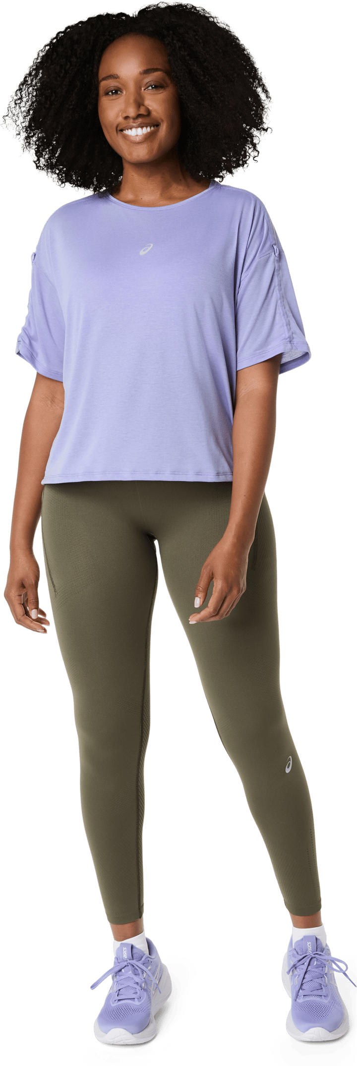 Asics Women's Nagino Run Adjustable Ss Top Bluebell Asics