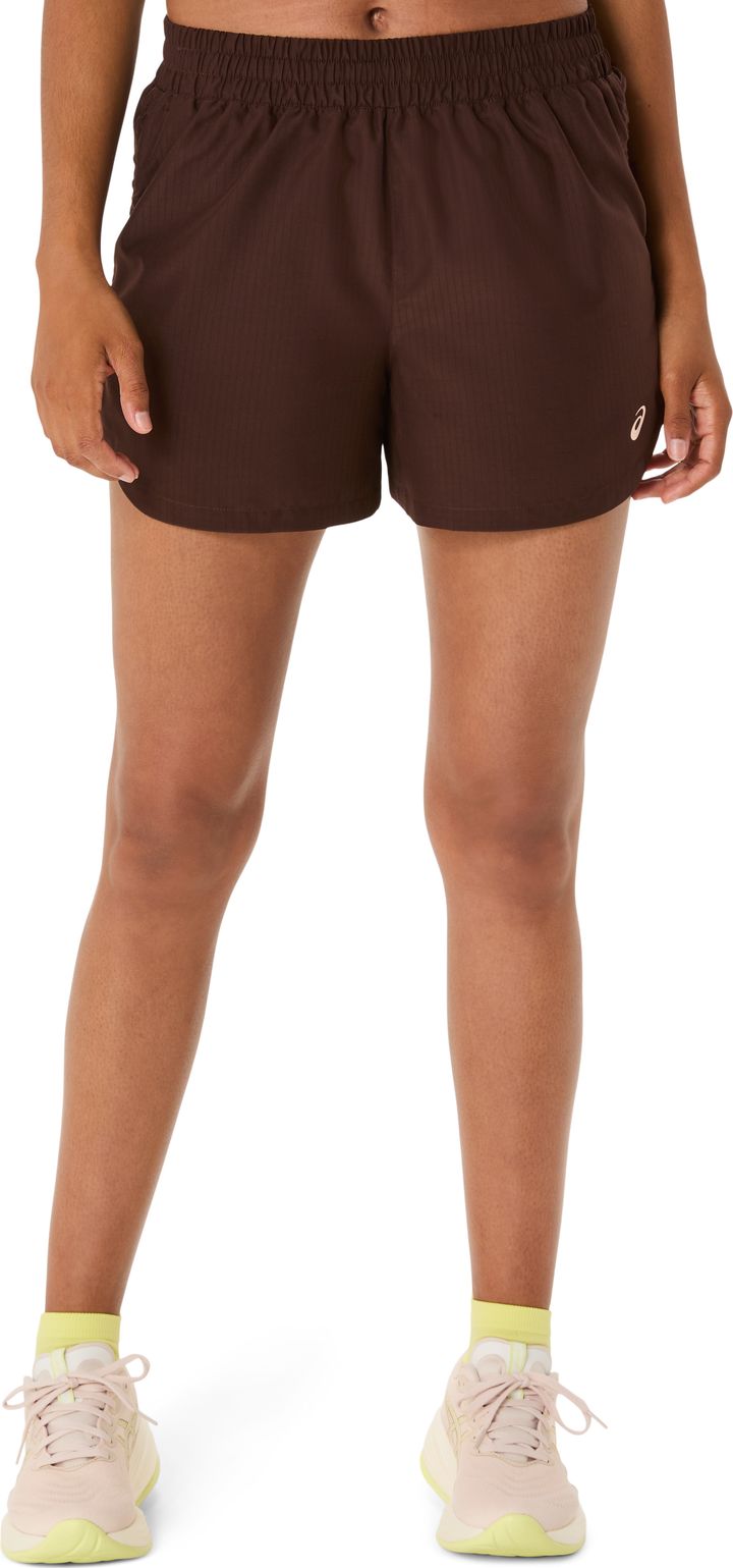 Asics Women's Nagino Run Adjustable 4in Short Coffee Asics