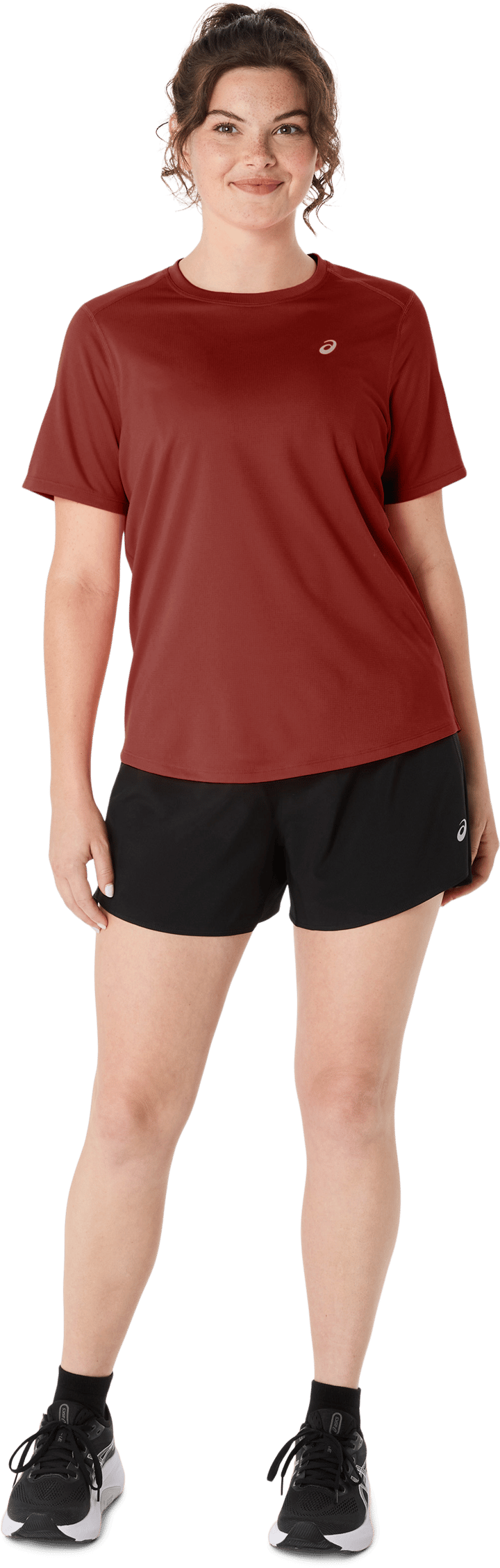 Asics Women's Asics Core Short Sleeve Top Singed Red Asics