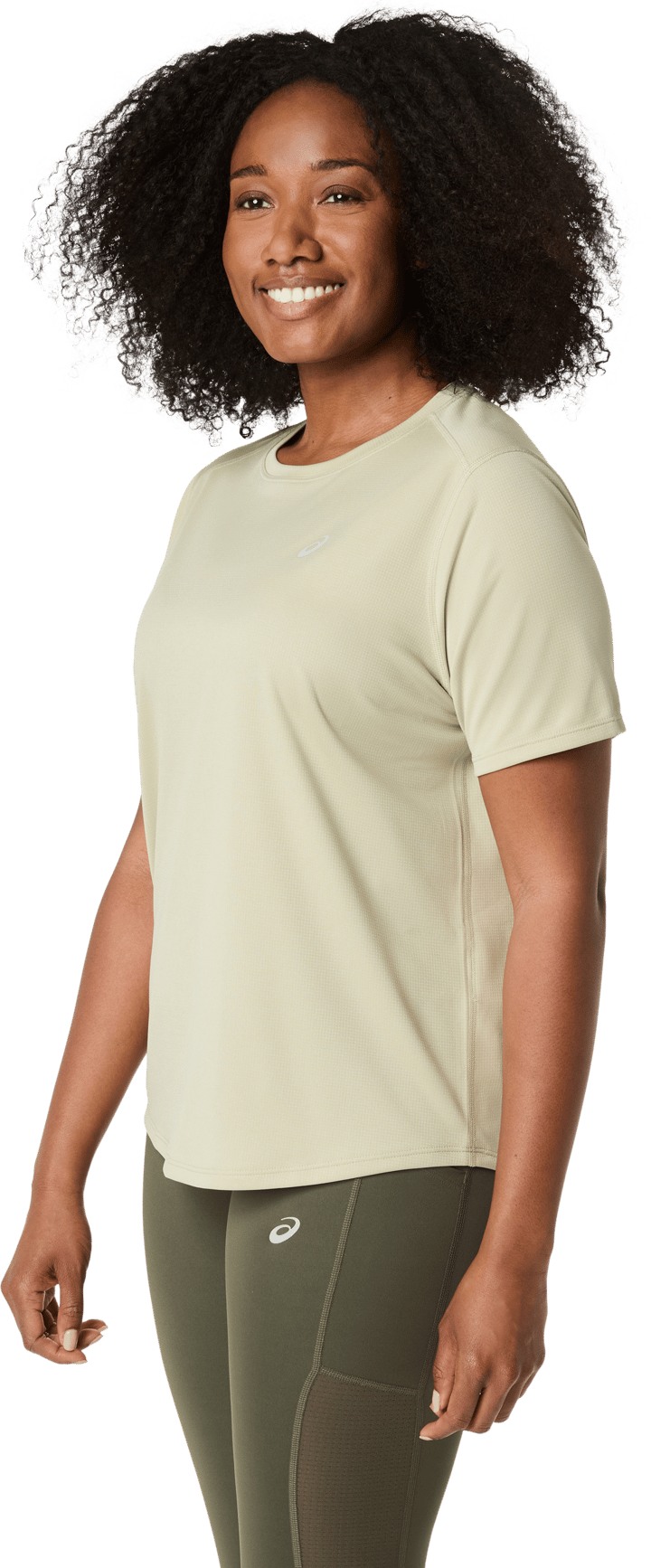 Asics Women's Asics Core Short Sleeve Top Khaki Asics