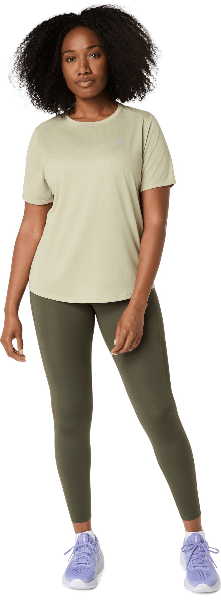 Asics Women's Asics Core Short Sleeve Top Khaki Asics