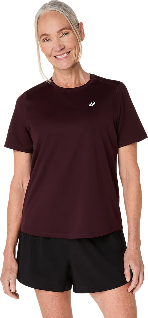 Asics Women's Asics Core Short Sleeve Top Dark Currant Asics