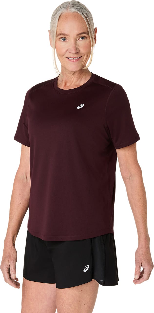 Asics Women's Asics Core Short Sleeve Top Dark Currant Asics