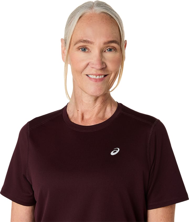 Asics Women's Asics Core Short Sleeve Top Dark Currant Asics