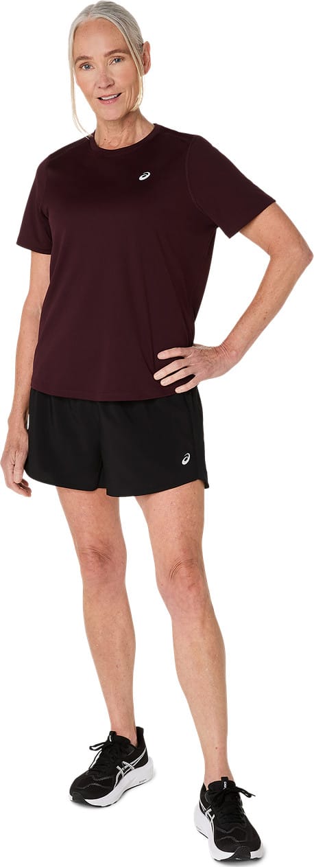 Asics Women's Asics Core Short Sleeve Top Dark Currant Asics