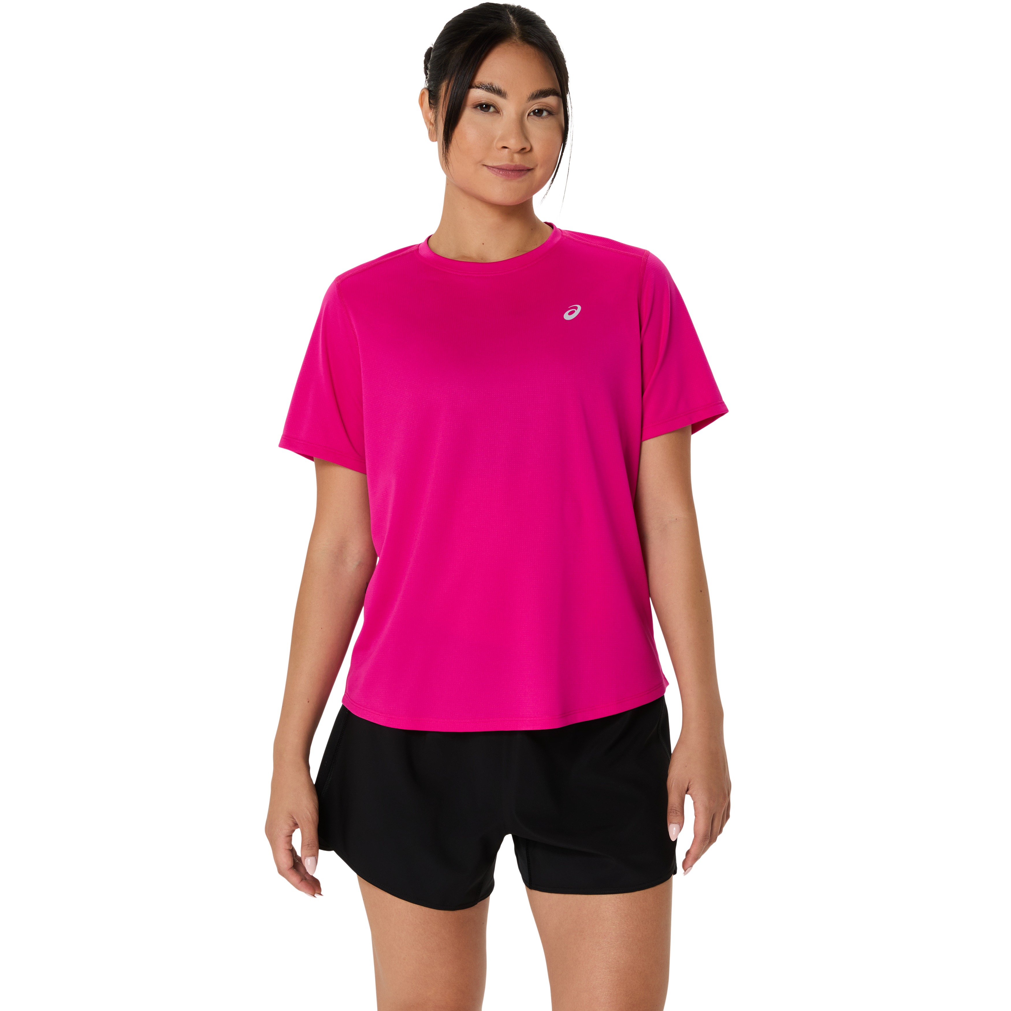 Asics Women's Asics Core Ss Top Dark Pink Clay Lyhythihainen treenipaita L