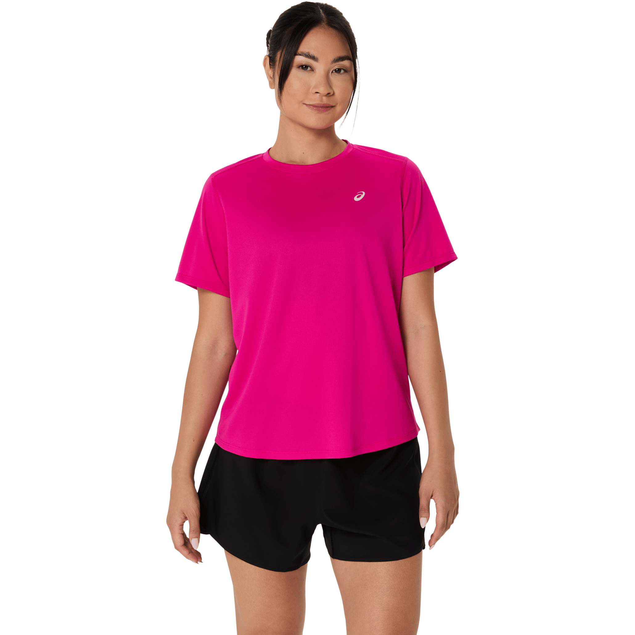 Asics Women's Asics Core Short Sleeve Top Dark Pink Clay