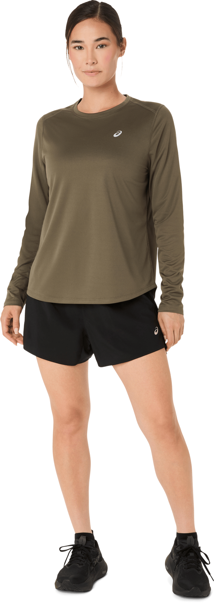 Women's Asics Core Ls Top Dark Olive Asics