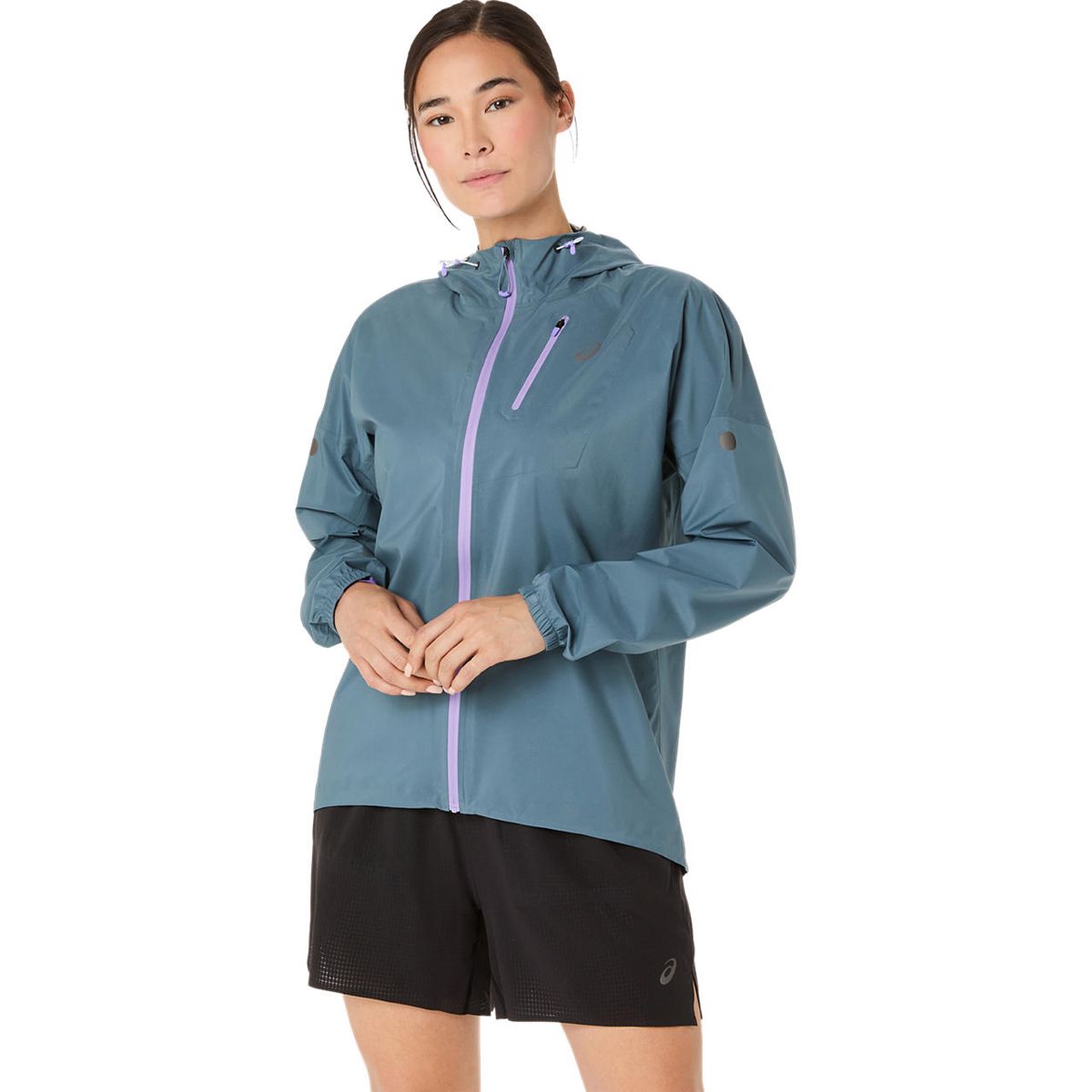 Asics Women's Fujitrail Elite Waterproof Jacket Ironclad