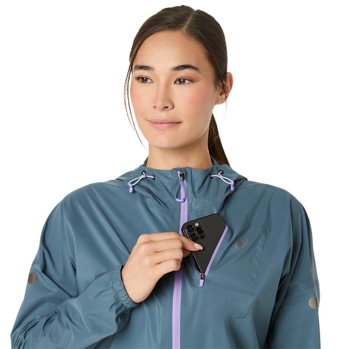 Asics Women's Fujitrail Elite Waterproof Jacket Ironclad Asics