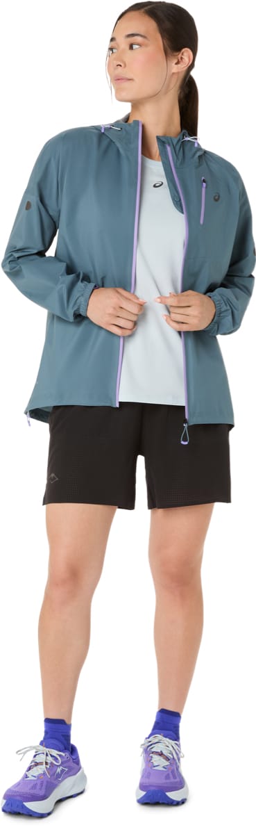 Asics Wms Fujitrail Elite Ss Top Cool Grey/ironclad Asics