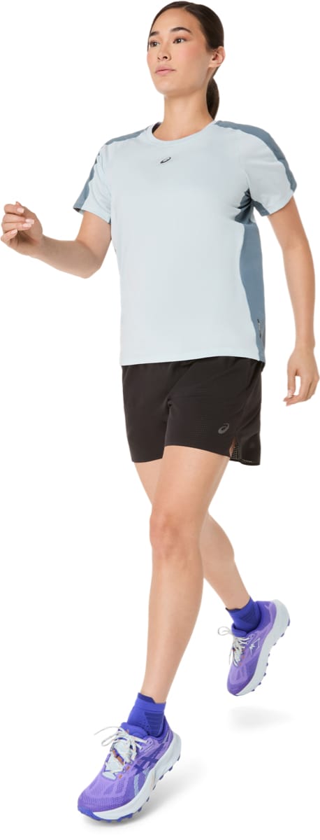 Asics Wms Fujitrail Elite Ss Top Cool Grey/ironclad Asics