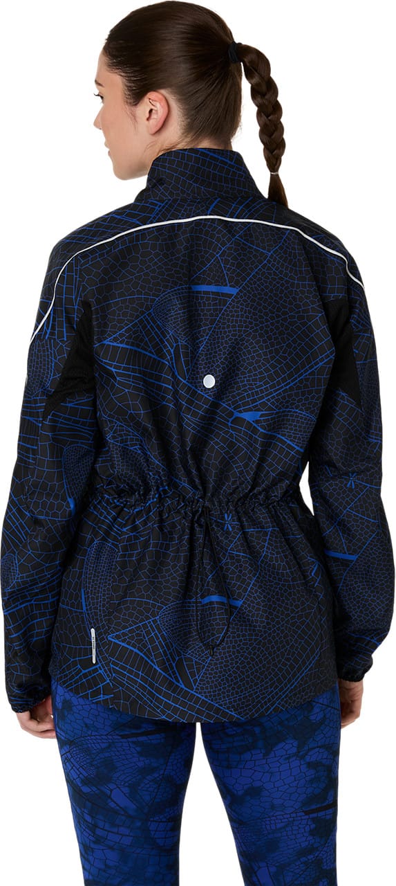 Asics Women's Road Lite-Show Packable Jacket Performance Black/Dark Cobalt Asics Asics Women's Road Lite-Show Packable Jacket Performance Black/Dark Cobalt Asics