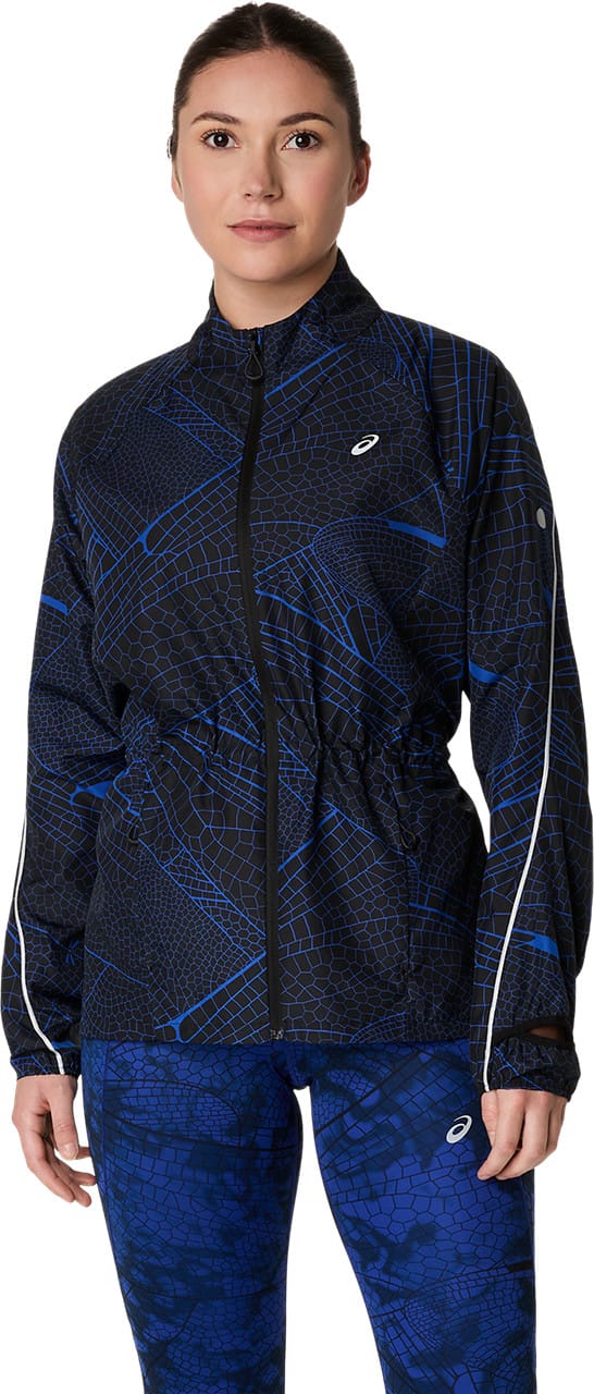 Asics Women's Road Lite-Show Packable Jacket Performance Black/Dark Cobalt Asics Asics Women's Road Lite-Show Packable Jacket Performance Black/Dark Cobalt Asics