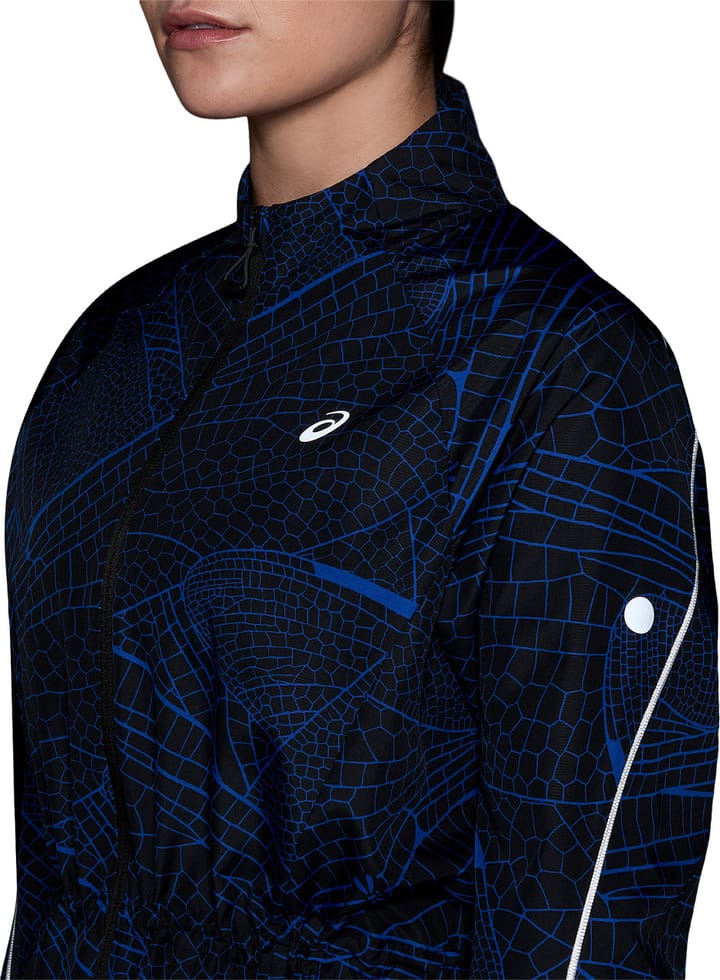 Asics Women's Road Lite-Show Packable Jacket Performance Black/Dark Cobalt Asics Asics Women's Road Lite-Show Packable Jacket Performance Black/Dark Cobalt Asics