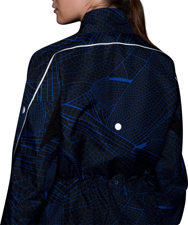 Asics Women's Road Lite-Show Packable Jacket Performance Black/Dark Cobalt Asics Asics Women's Road Lite-Show Packable Jacket Performance Black/Dark Cobalt Asics