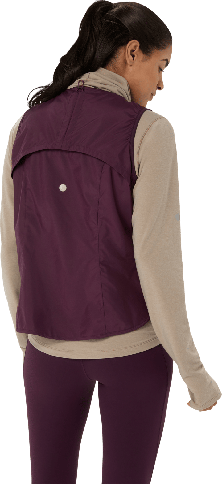 Asics Women´s Nagino Run Padded Gilet Dark Aubergine Asics