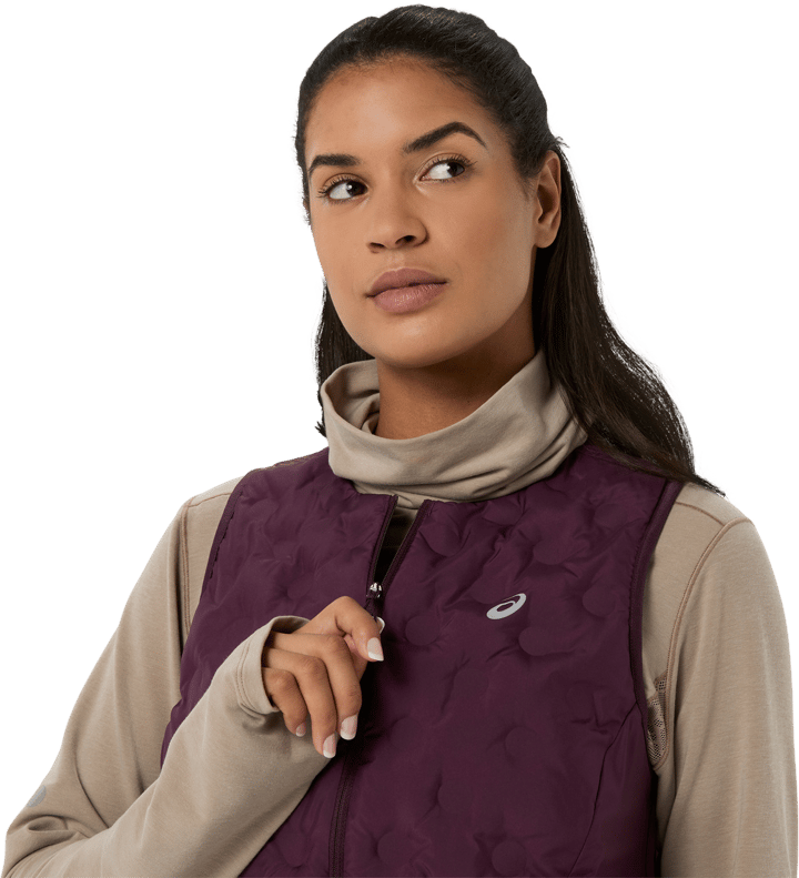 Asics Women´s Nagino Run Padded Gilet Dark Aubergine Asics