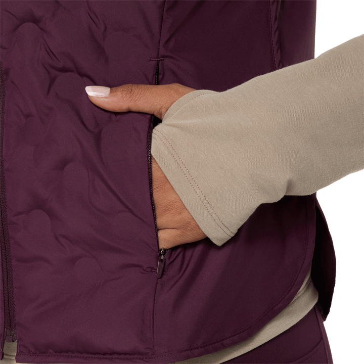 Asics Women´s Nagino Run Padded Gilet Dark Aubergine Asics