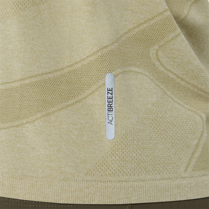 Asics Women's Road Seamless Long Sleeve Top Khaki/Cream Asics