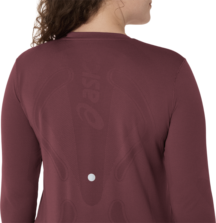 Asics Women's Road Seamless Long Sleeve Top Dark Currant/Port Royal Asics