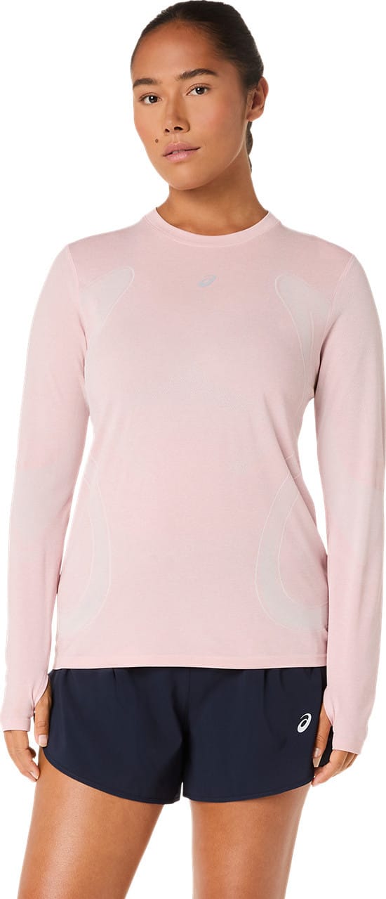 Asics Women's Road Seamless Long Sleeve Top Morganite/Dusty Red Asics