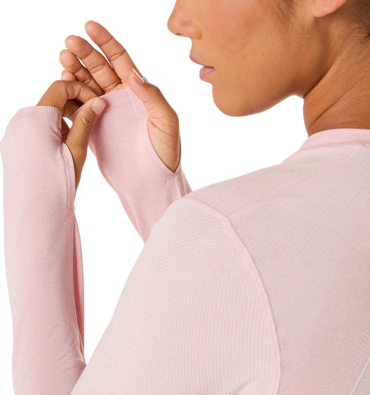 Asics Women's Road Seamless Long Sleeve Top Morganite/Dusty Red Asics