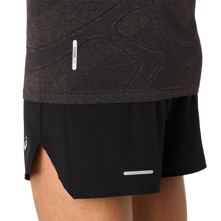 Asics Women's Road Seamless Short Sleeve Top Performance Black/Graphite Grey Asics