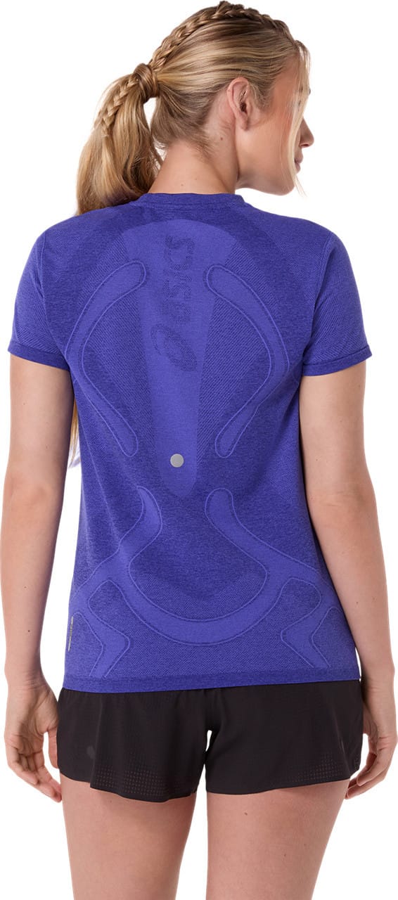 Asics Women's Road Seamless Short Sleeve Top Cobalt Burst/Eggplant Asics