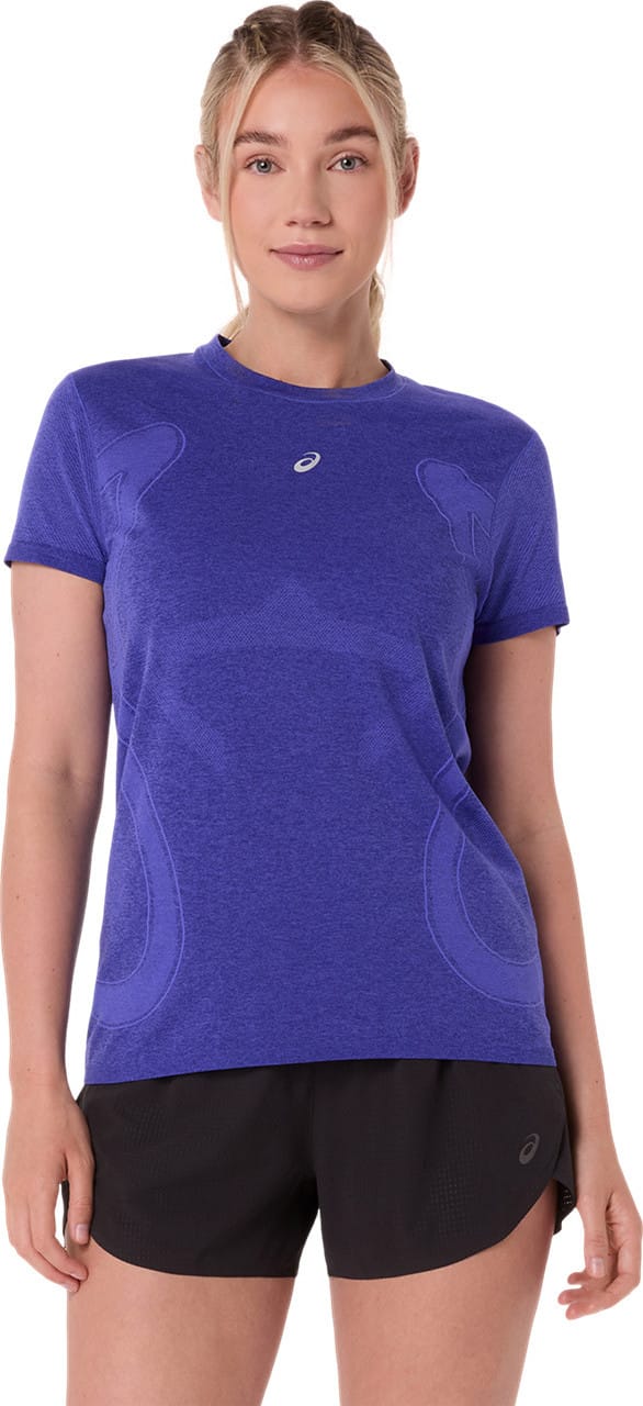 Asics Women's Road Seamless Short Sleeve Top Cobalt Burst/Eggplant Asics
