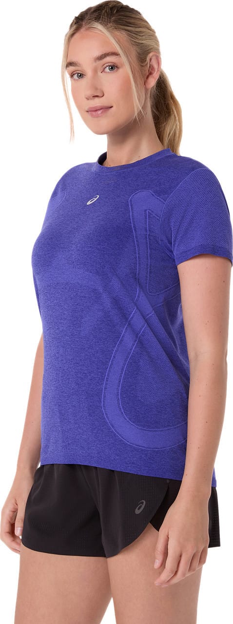 Asics Women's Road Seamless Short Sleeve Top Cobalt Burst/Eggplant Asics