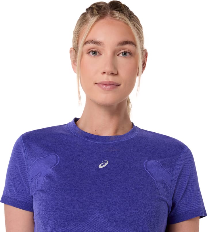 Asics Women's Road Seamless Short Sleeve Top Cobalt Burst/Eggplant Asics
