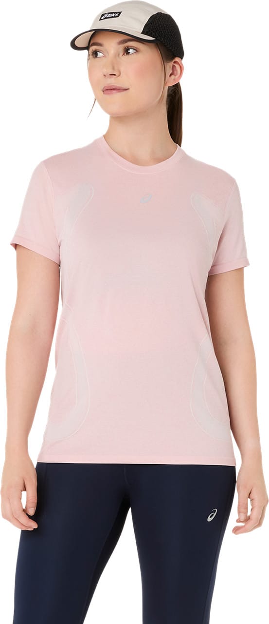 Asics Women's Road Seamless Short Sleeve Top Morganite/Crystal Pink Asics