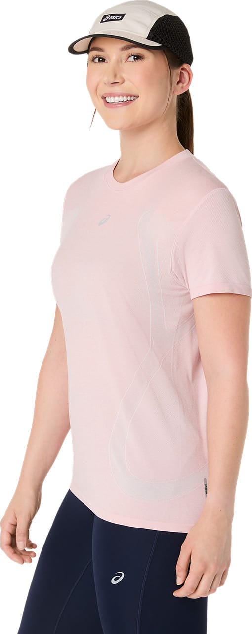 Asics Women's Road Seamless Short Sleeve Top Morganite/Crystal Pink Asics