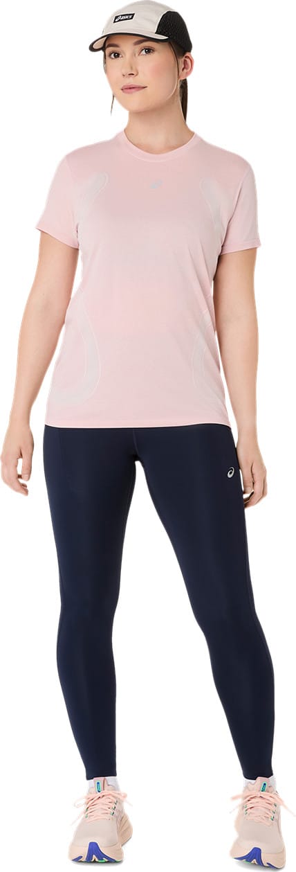 Asics Women's Road Seamless Short Sleeve Top Morganite/Crystal Pink Asics