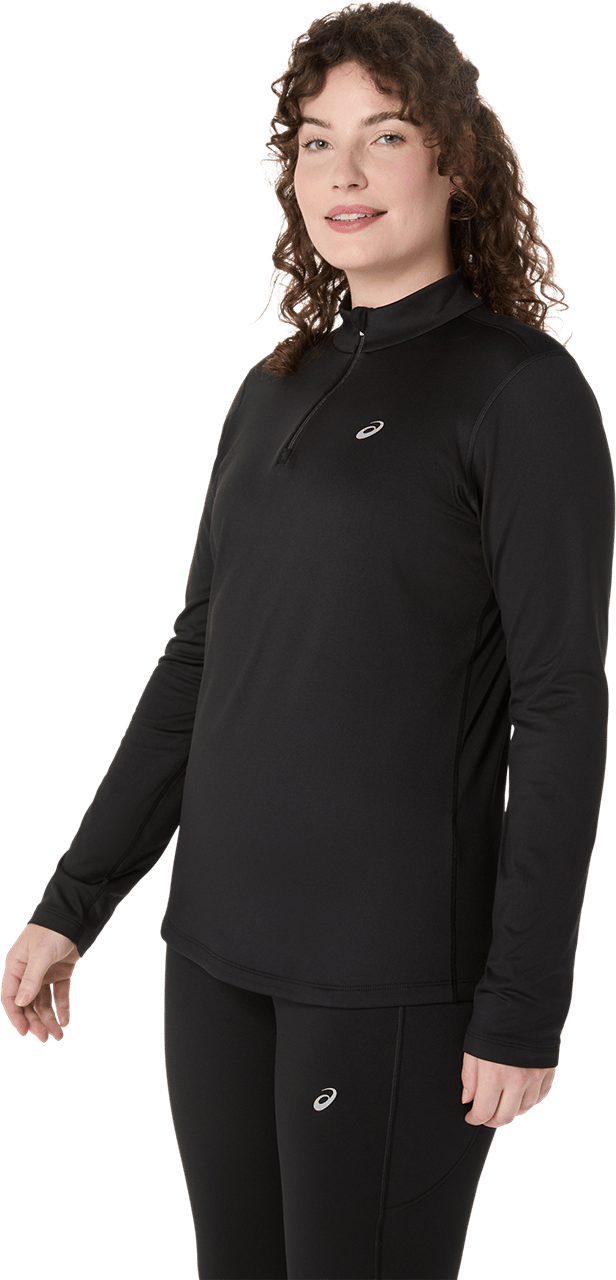 Asics Women's Asics Core Long Sleeve 1/2 Zip Winter Top Performance Black Asics Asics Women's Asics Core Long Sleeve 1/2 Zip Winter Top Performance Black Asics