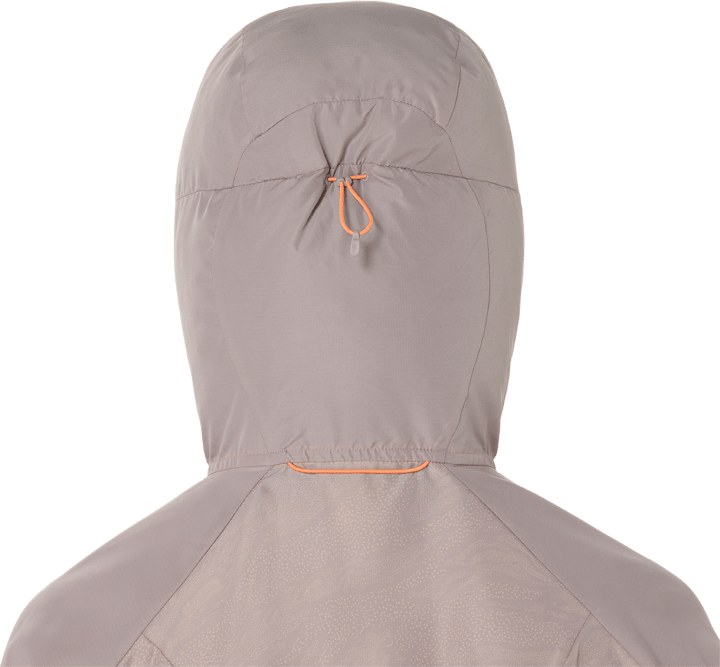 Asics Women's Fujitrail Packable Windbreaker Rainstorm Grey Asics Asics Women's Fujitrail Packable Windbreaker Rainstorm Grey Asics