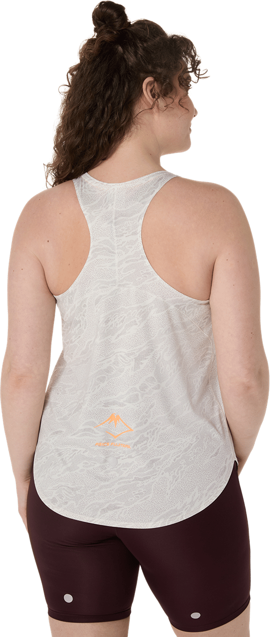Asics Women's Fujitrail Tank Cream/Rainstorm Grey Asics