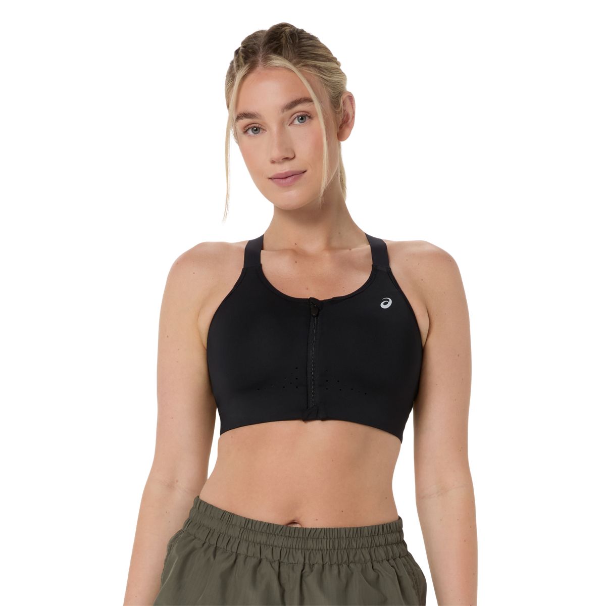Asics Road Combination Zip Bra W Performance Black