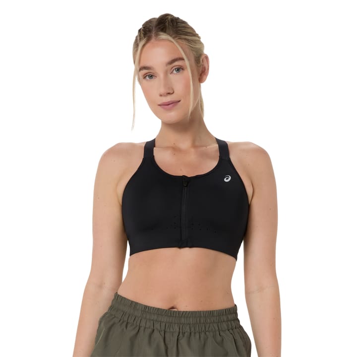 Asics Road Combination Zip Bra W Performance Black Asics