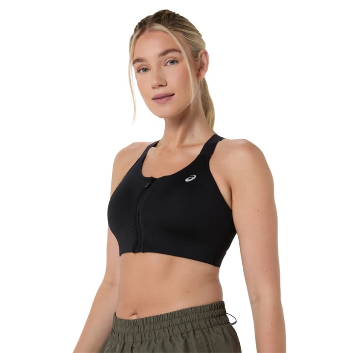 Asics Road Combination Zip Bra W Performance Black Asics