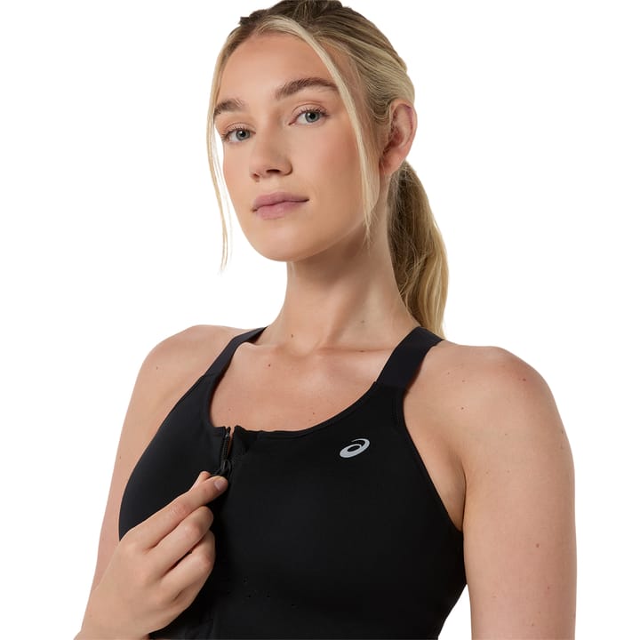 Asics Road Combination Zip Bra W Performance Black Asics